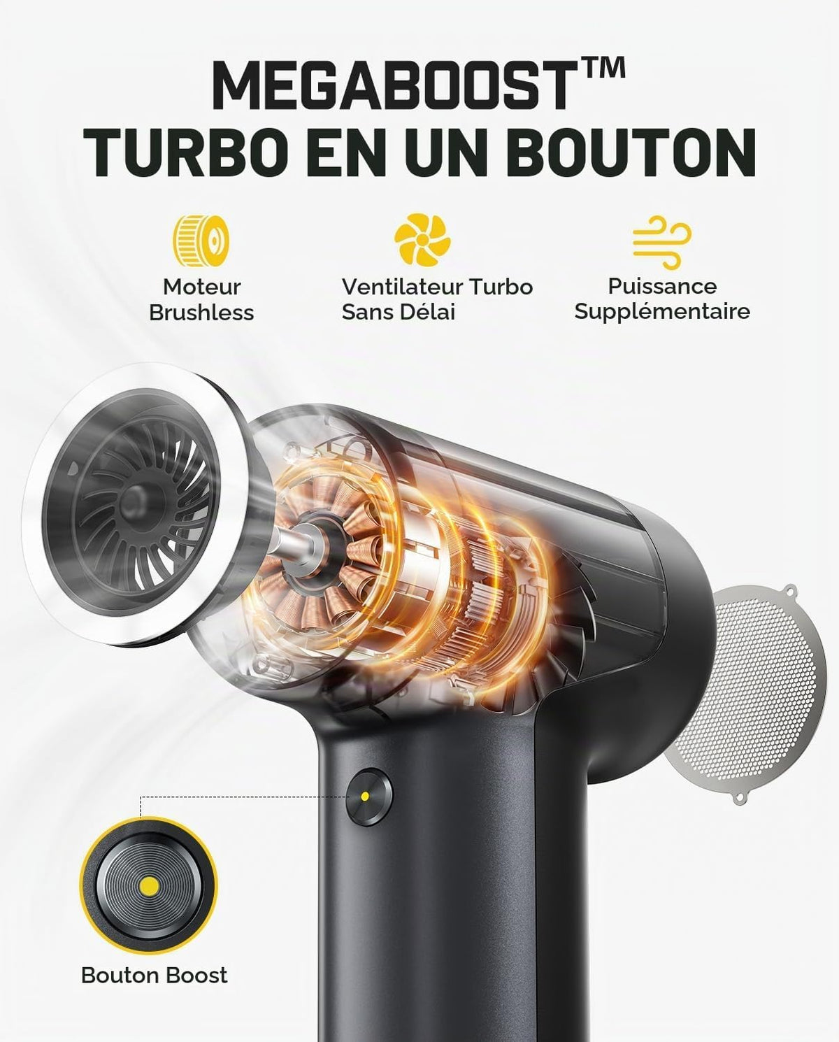 Fanttik B10 Pro - Souffleur d'air électrique sans fil 110 000 tr/min