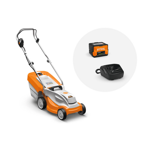 Tondeuse à batterie STIHL 450W 36V Rma 235 l.33 cm avec batterie et chargeur fournis