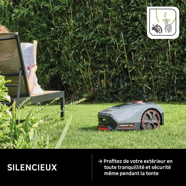 Robot tondeuse STERWINS 400m² + Batterie 18V